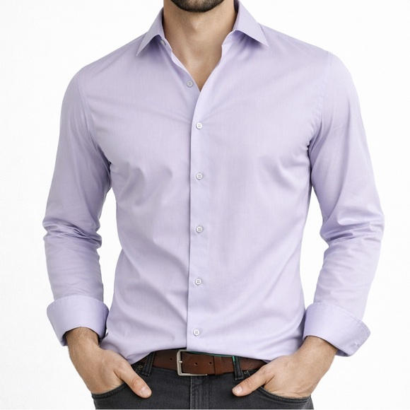 Calvin Klein Other - Calvin Klein Lilac Men's Dress Shirt (Large 16 1/5)